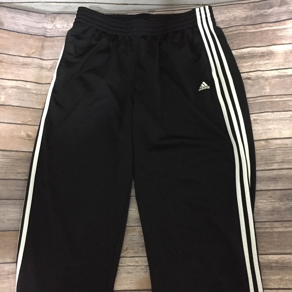 Adidas "3 stripe" tricot pants size XL